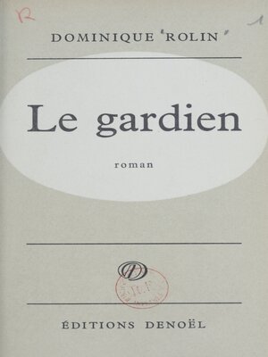 cover image of Le gardien